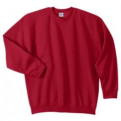 Heavy Blend  8 oz., 50/50 Fleece Crew - Antique Cherry Red 