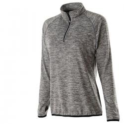 Style 222300 Ladies  Force Training Top Carbon Heather/Black 