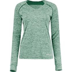 Ladies Electrify Coolcore Long Sleeve Tee Dark Green Heather