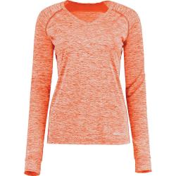 Ladies Electrify Coolcore Long Sleeve Tee Orange Heather