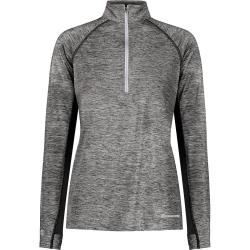 Ladies Electrify Coolcore 1/2 Zip Pullover Black Heather