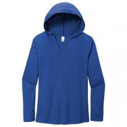 District Women's Perfect Tri Long Sleeve Hoodie Deep Royal