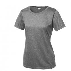 Sport-Tek Ladies Heather Contender Scoop Neck Tee Vintage Heather 