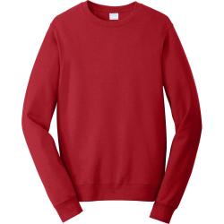 Port & Company Fan Favorite Fleece Crewneck Sweatshirt Team Cardinal