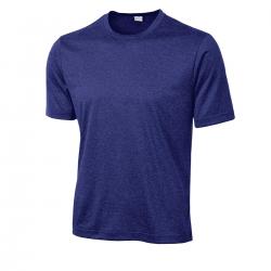 Sport-Tek Heather Contender Tee. ST360 Cobalt Heather 