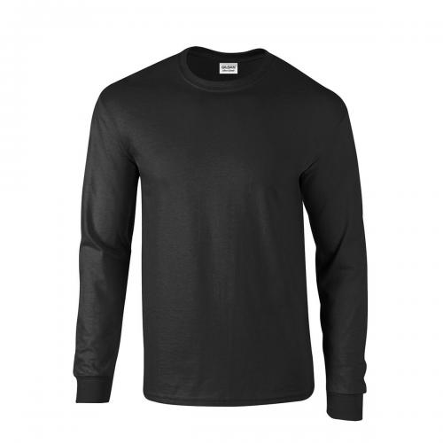 Ultra Cotton 6 Oz. Long-Sleeve T-Shirt - Black - Large