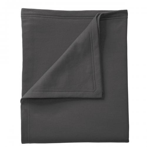 Port & Company Sweatshirt Blanket. Bp78 Charcoal