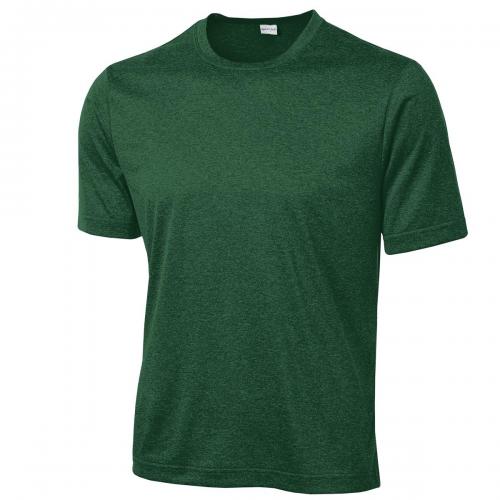 Sport-Tek Heather Contender Tee Forest Green Heather Xlarge