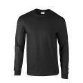 Ultra Cotton  6 Oz. Long-Sleeve T-Shirt - Black - XL