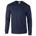Ultra Cotton  6 Oz. Long-Sleeve T-Shirt - Navy - Large