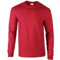 Ultra Cotton  6 Oz. Long-Sleeve T-Shirt - Red - Medium