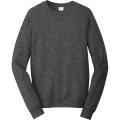 Port & Company Fan Favorite Fleece Crewneck Sweatshirt Dark Heather Grey Large